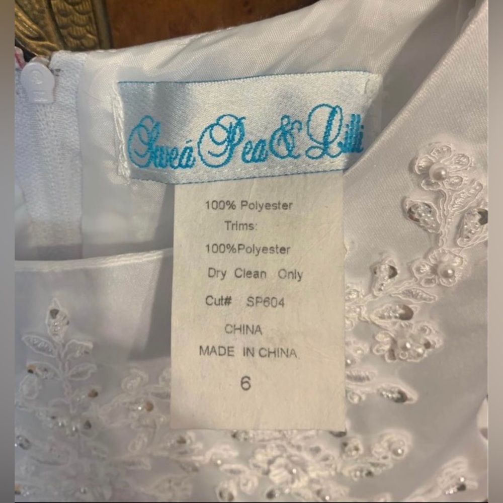 Vintage Swea Pea & Lilli Girls Communion Dress Size 6 - Picture 6 of 6